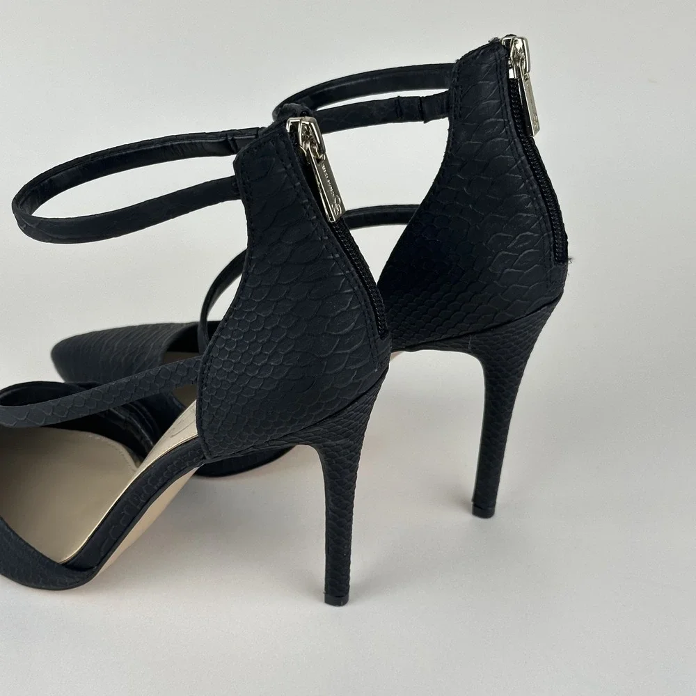 Jessica Simpson Piepper Women's Shoes Black Animal Print D'Orsay Size 9